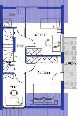 Grundriss Obergeschoss