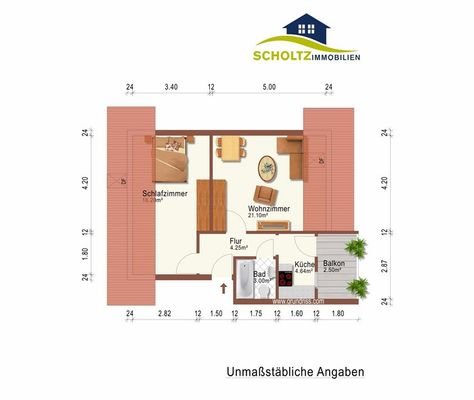 Grundriss DG - Wohnung