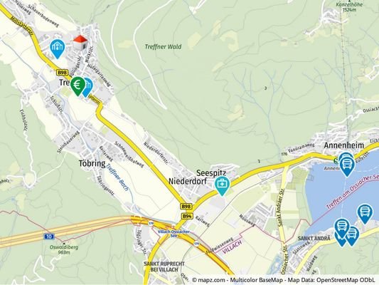 Geolyzer Kartenausschnitt
