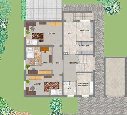 Grundriss Tiefparterre