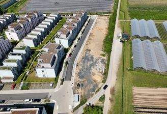 Vogelperspektive Grundstücke