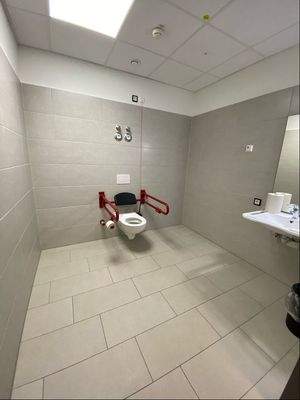 behindertengerechtes WC im Erdgeschoss