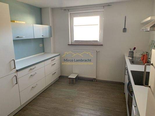 Die geräumige Küche