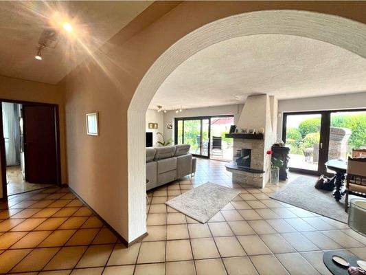 Blick in den Wohn-Essbereich