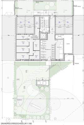 Grundriss Garage, Abstellräume