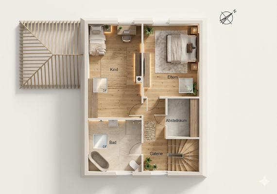 Grundriss Obergeschoss