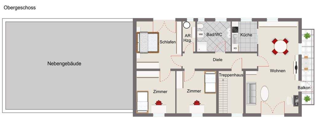Grundriss Obergeschoss