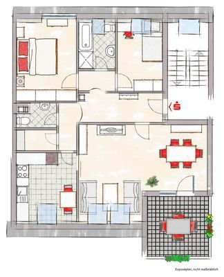 Die attraktive Wohnung im Überblick