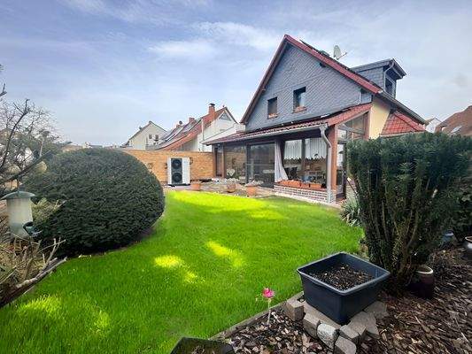 Ansicht mit Wintergarten