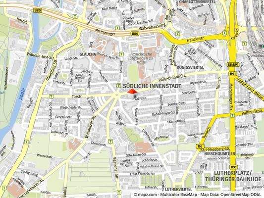 Geolyzer Kartenausschnitt