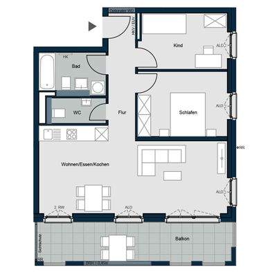 22_groundplan_ Meinraum München West (BA3) 71 groundplan