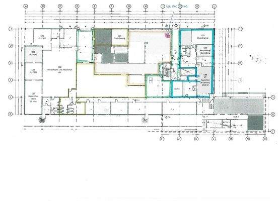 Grundriss mit möglichen Teilungen