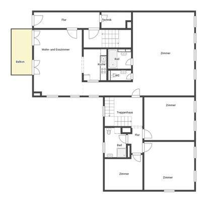 Grundriss Skizze 1.OG