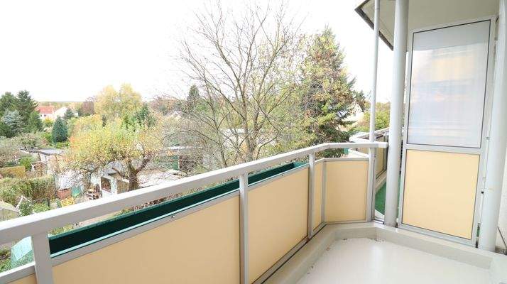 Aussicht Balkon im Herbst