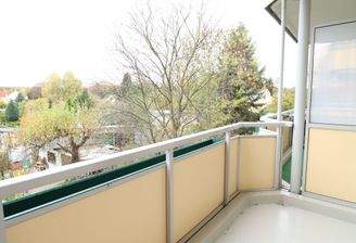 Aussicht Balkon im Herbst