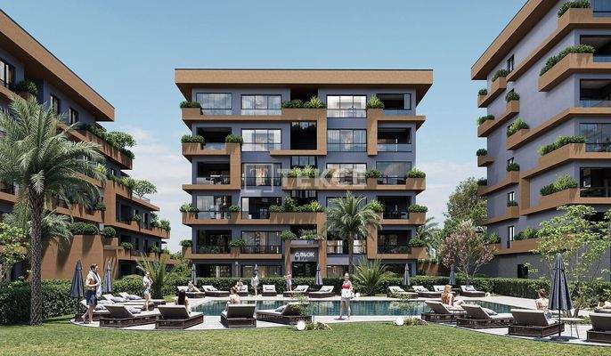 Apartments in a Complex with Pools in Bursa Nilüfer