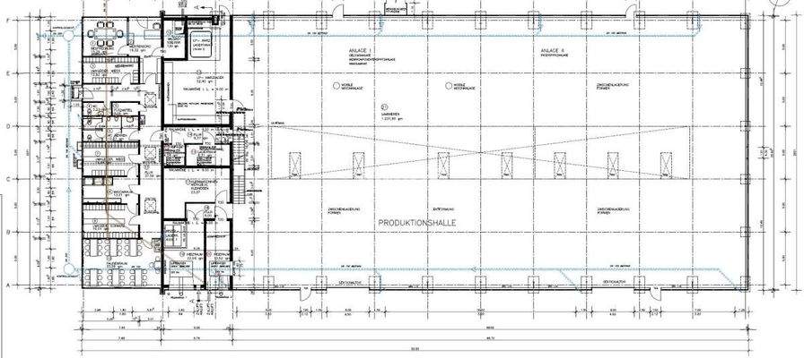Grundriss Halle 1 EG