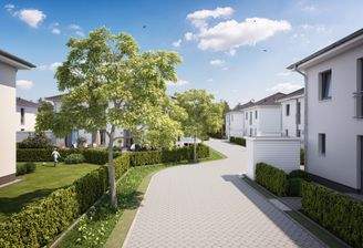 Anliegerweg im Wohnquartier