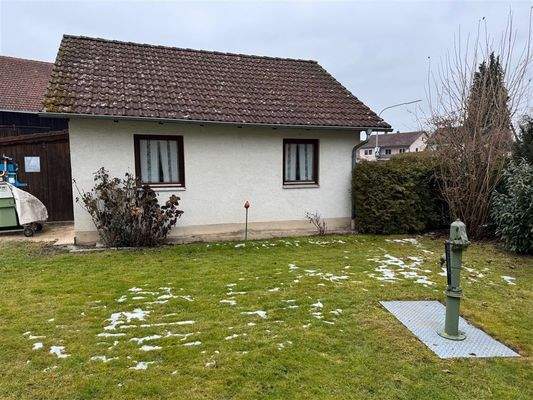 Doppelgarage-Gartenseite