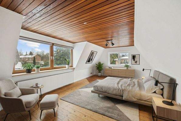 Großzügiges Zimmer 2 - Gestaltungsvorschlag als Schlafzimmer