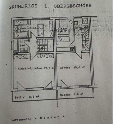 Grundriss Obergeschoss