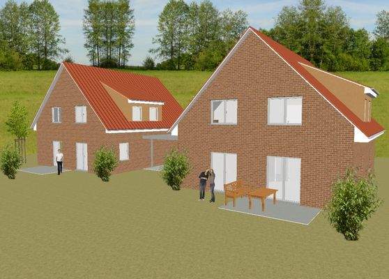 Visualisierung Gartenansicht