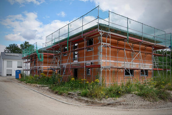 Häuser 9 und 12 im Bau