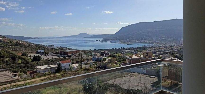 Kreta, Vlites: Modernes Apartment im 2.Stock mit Meer- und Bergblick zu verkaufen
