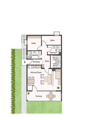 Gartengeschoss - ELW