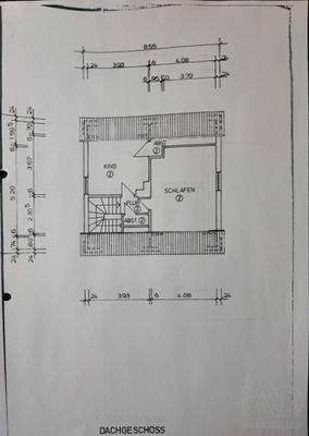Grundriss Dachgeschloss Whg 2