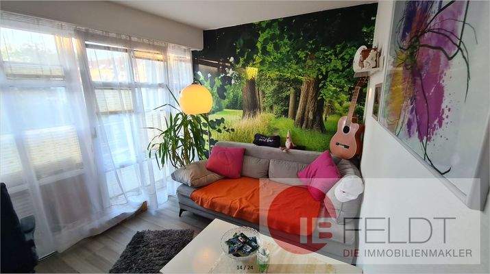 Blick in das Wohnzimmer