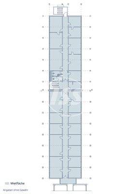 Grundriss 3. Obergeschoss Gebäude B