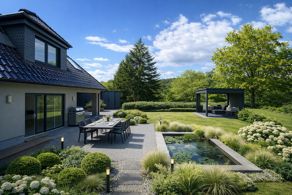 ... this is what the outdoor area could look like. Animation view / AI