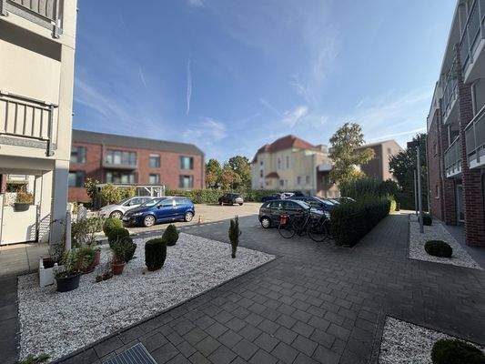 Blick auf den Parkplatz