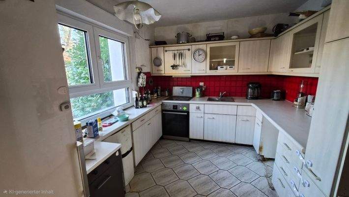 Moderne Küche mit Geräten