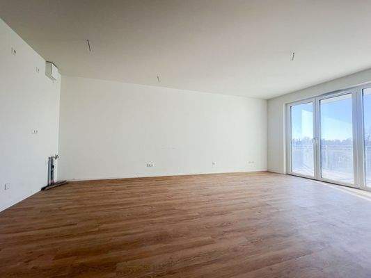 Wohn- und Esszimmer, Küche