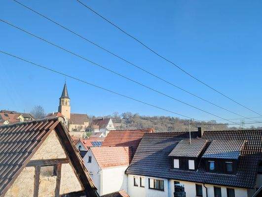 Aussicht vom Spitzboden