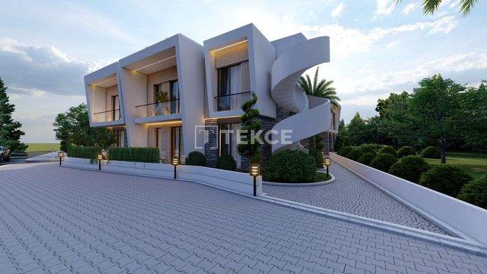 Nature-View Flats in a Complex with Pool in Girne Alsancak