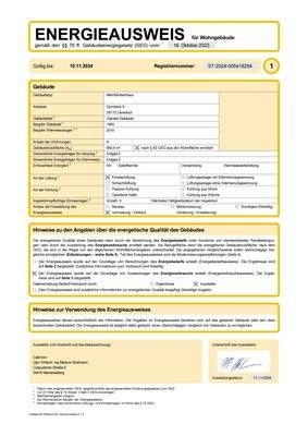 Energieausweis 