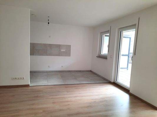 Blick auf offene Küche