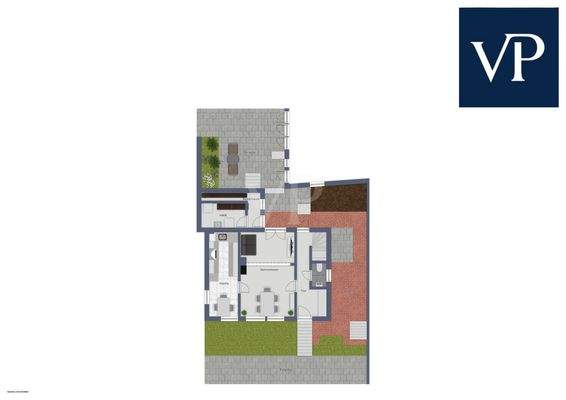 Grundriss EG mit Außenanlagen