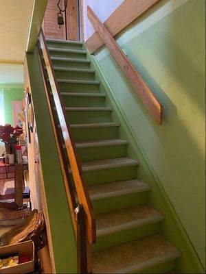 Treppe zum Dachgeschoß