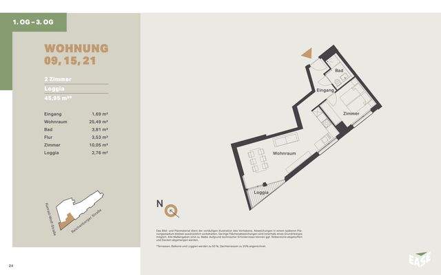EASE - Grundriss WE09 WE15 WE21