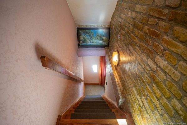 Treppe zum Dachgeschoss