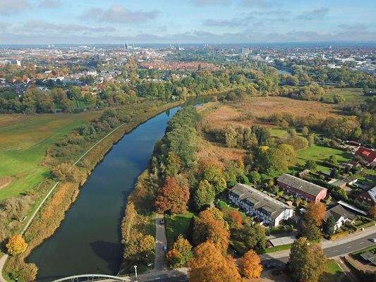 Blick in Richtung Lübecker Altstadt