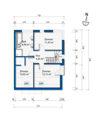 Grundriss Dachgeschoss