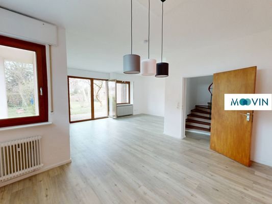 Ansicht I: Wohn- und Esszimmer