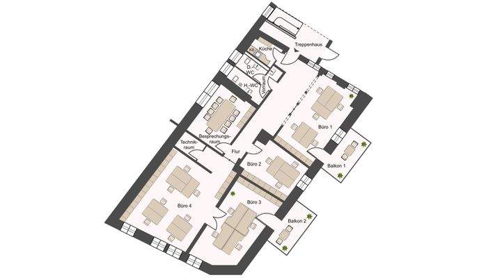 Grundriss 1. Obergeschoss