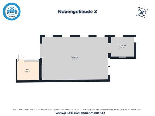 Grundriss Nebengebäude 3