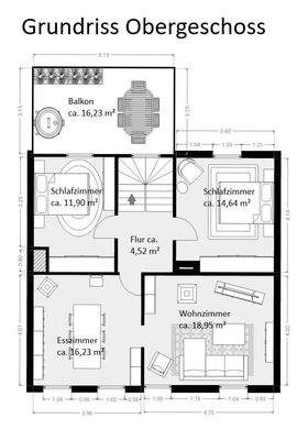 Grundriss Obergeschoss